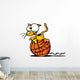Cartoon Kitty W Ball Wall Decal