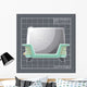 Galaxy Toaster - Aqua Wall Mural