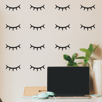 Eye Lashes Wallpaper Sticker Set