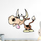 Cartoon Lil Cow Wall Decal