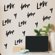 Love Script Wallpaper Sticker Set