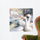 Geese By Stream Wall Mural