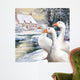 Geese By Stream Wall Mural