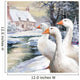 Geese By Stream Wall Mural