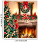 Christmas Fireplace Wall Mural