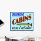 Lake Front Cabins Wall Mural