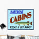 Lake Front Cabins Wall Mural