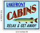 Lake Front Cabins Wall Mural