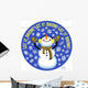 Snowman Let It Snow Wall Mural
