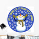 Snowman Let It Snow Wall Mural