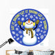 Snowman Let It Snow Wall Mural