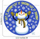 Snowman Let It Snow Wall Mural