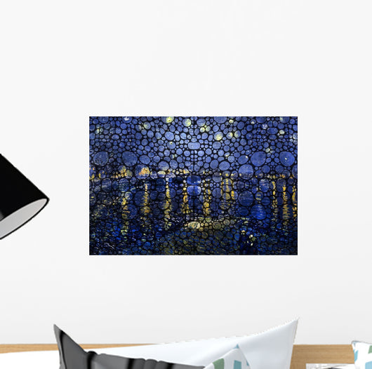 Bubbly Night over Rhone Wall Decal
