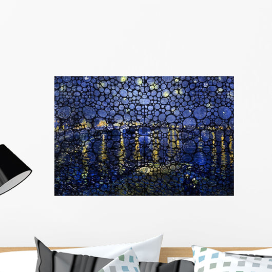 Bubbly Night over Rhone Wall Decal