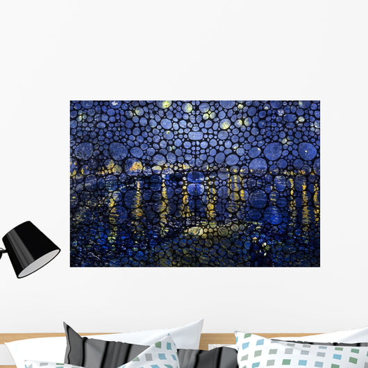 Bubbly Night over Rhone Wall Decal