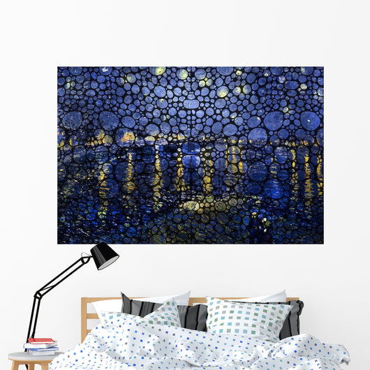 Bubbly Night over Rhone Wall Decal