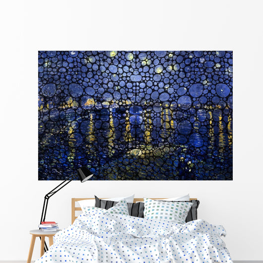 Bubbly Night over Rhone Wall Decal