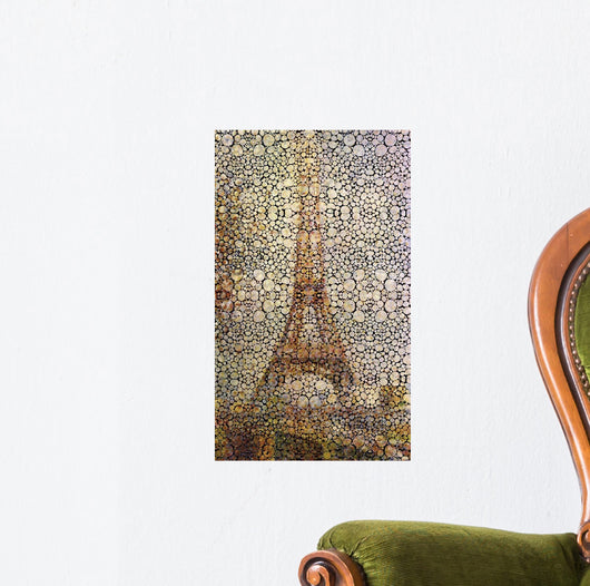 Eiffel Bubbles Tower Wall Decal