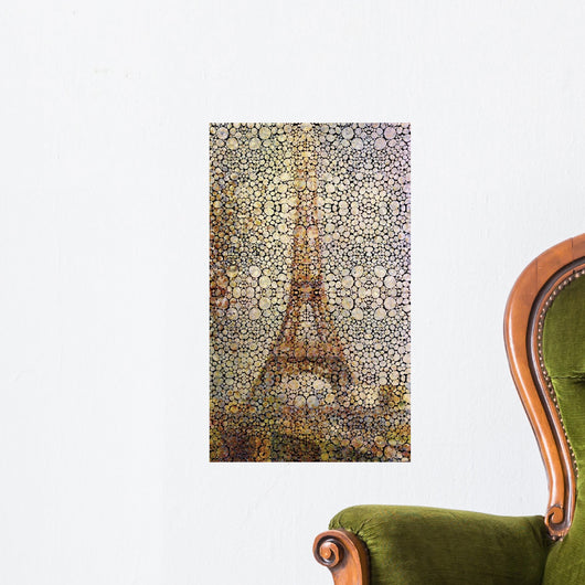 Eiffel Bubbles Tower Wall Decal