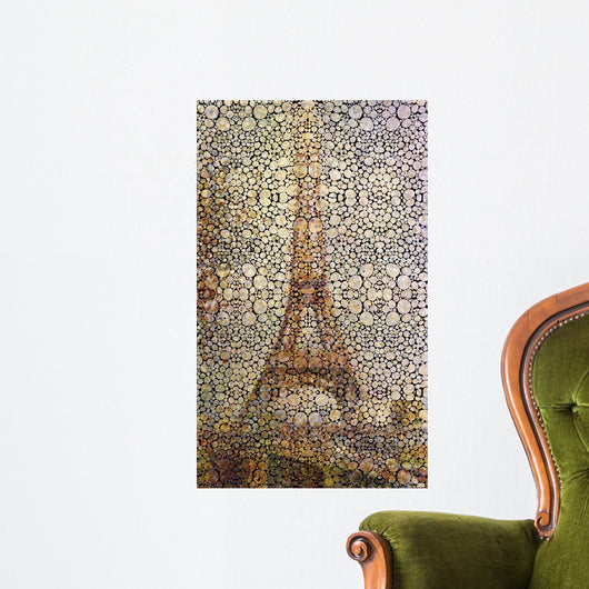 Eiffel Bubbles Tower Wall Decal