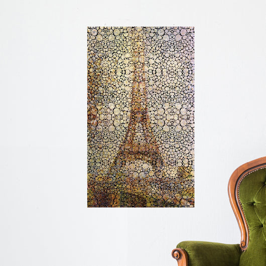 Eiffel Bubbles Tower Wall Decal