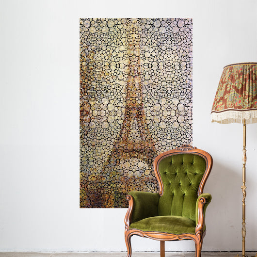 Eiffel Bubbles Tower Wall Decal