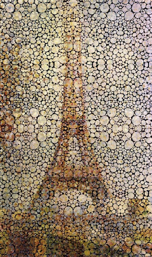 Eiffel Bubbles Tower Wall Decal
