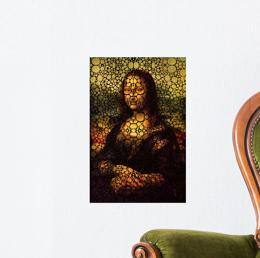 Mona Lisa Bubbles Wall Decal