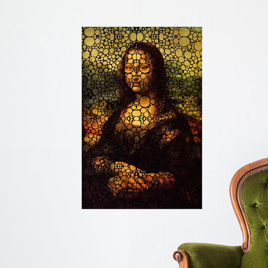 Mona Lisa Bubbles Wall Decal