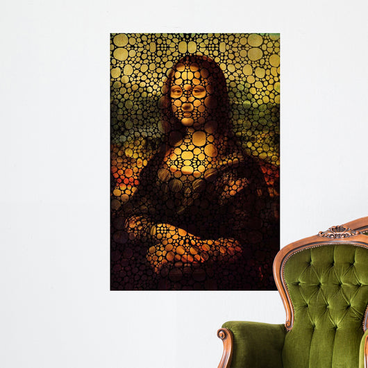 Mona Lisa Bubbles Wall Decal