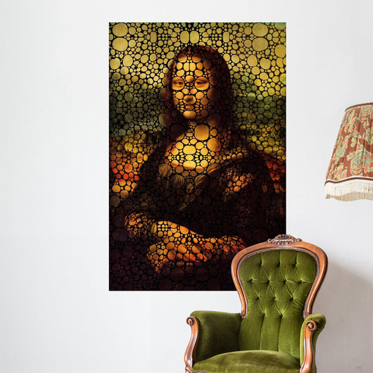 Mona Lisa Bubbles Wall Decal