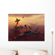 Destruction Fighter Planes as Wall Decal