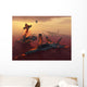 Destruction Fighter Planes as Wall Decal