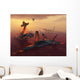Destruction Fighter Planes as Wall Decal