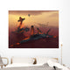Destruction Fighter Planes as Wall Decal