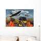 American P-51 Mustang Fighter Wall Decal
