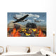 American P-51 Mustang Fighter Wall Decal
