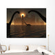 Dinosaurs Feed near Shores Wall Decal Design 1