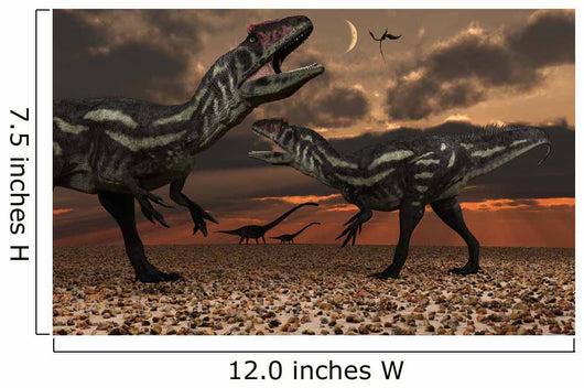 Allosaurus Dinosaurs Stalk Their Wall Decal