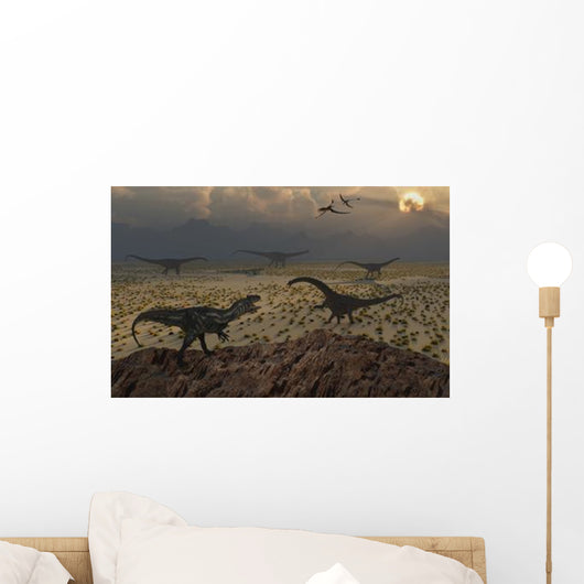 Allosaurus Dinosaur Spies Group Wall Decal