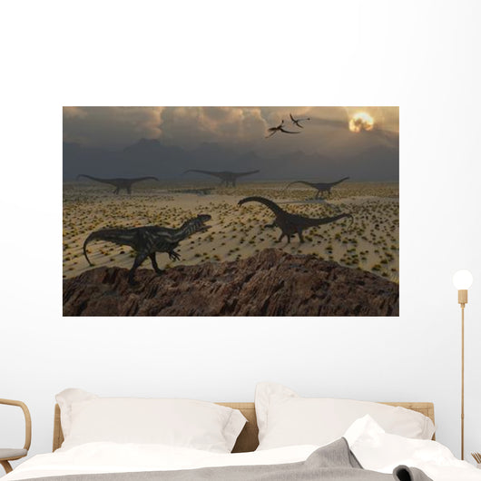 Allosaurus Dinosaur Spies Group Wall Decal