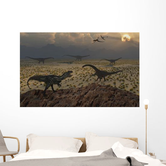 Allosaurus Dinosaur Spies Group Wall Decal