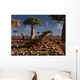 Dinosaur Sculpture Park with Wall Decal Design 3