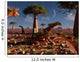 Dinosaur Sculpture Park with Wall Decal Design 3