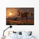 Dinosaur Sculpture Park with Wall Decal Design 2