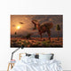 Dinosaur Sculpture Park with Wall Decal Design 2