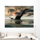 Diplodocus Dinosaurs Bathe Large Wall Decal Design 4