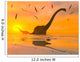 Diplodocus Dinosaurs Bathe Large Wall Decal Design 1