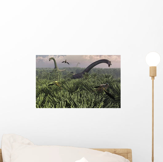 Diplodocus Dinosaurs Sauropod Family Wall Decal
