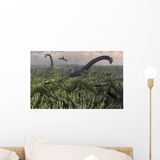 Diplodocus Dinosaurs Sauropod Family Wall Decal